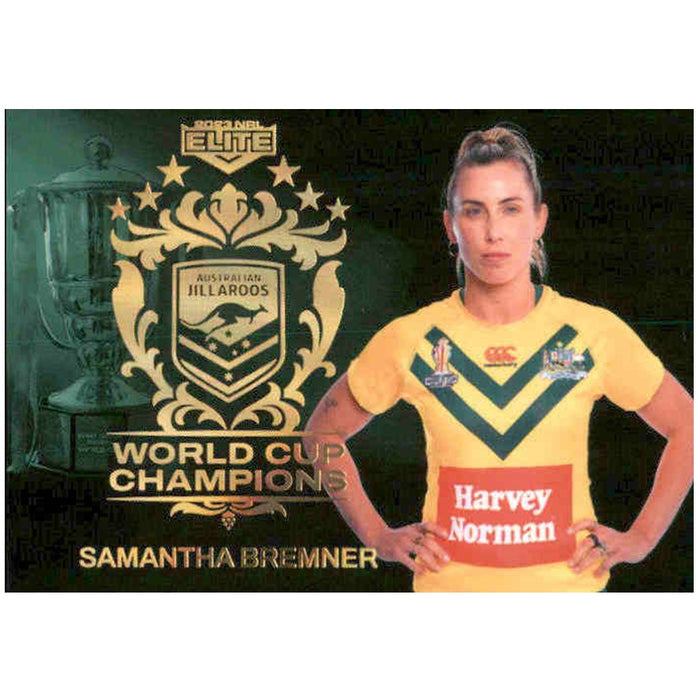Samantha Bremner, World Cup Champions, 2023 TLA Elite NRL Rugby League
