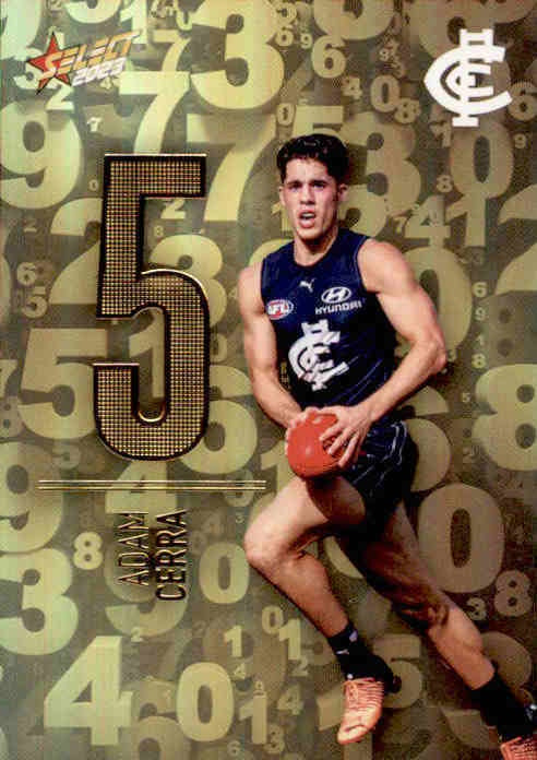 Adam Cerra, Numbers, 2023 Select AFL Footy Stars
