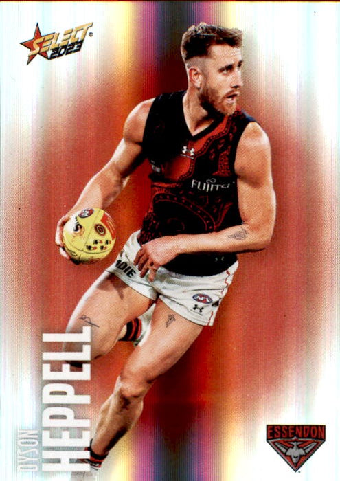 Dyson Heppell, 43, Parallel, 2023 Select AFL Footy Stars