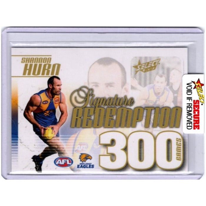 Shannon Hurn, 300 Game Signature Case Card, 2023 Select AFL Footy Stars