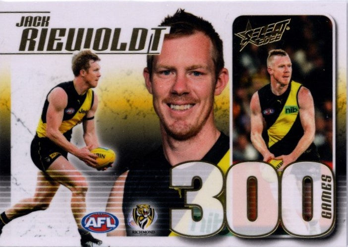 Jack Riewoldt, 300 Game Case Card, 2023 Select AFL Footy Stars