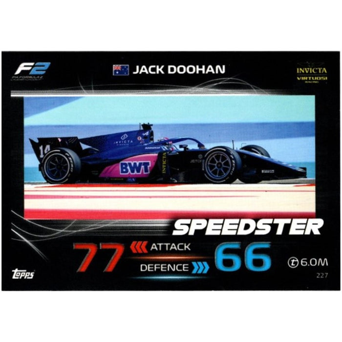 Jack Doohan, #227, 2023 Topps Turbo Attax Formula 1 Racing