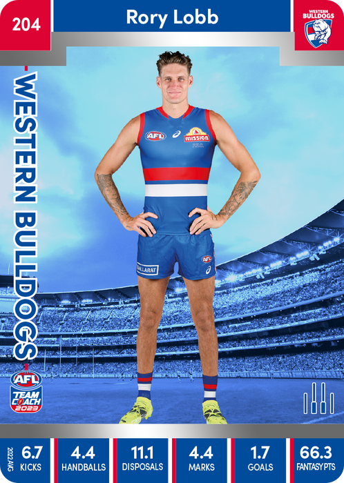 Rory Lobb, 204, Silver Parallel, 2023 Teamcoach AFL