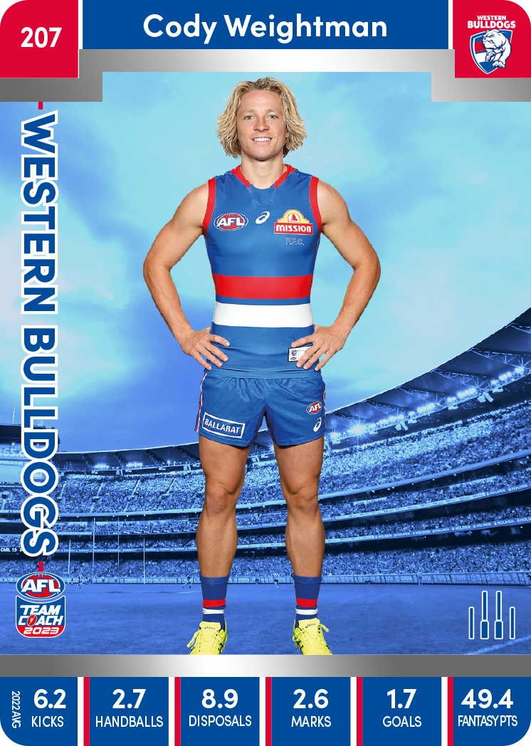Cody Weightman, 207, Silver Parallel, 2023 Teamcoach AFL