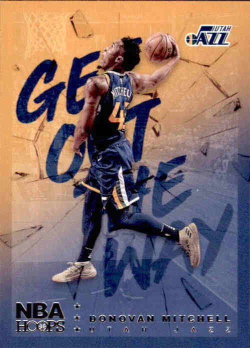 Donovan Mitchell, Get Out The Way, 2018-19 Panini Hoops Basketball NBA