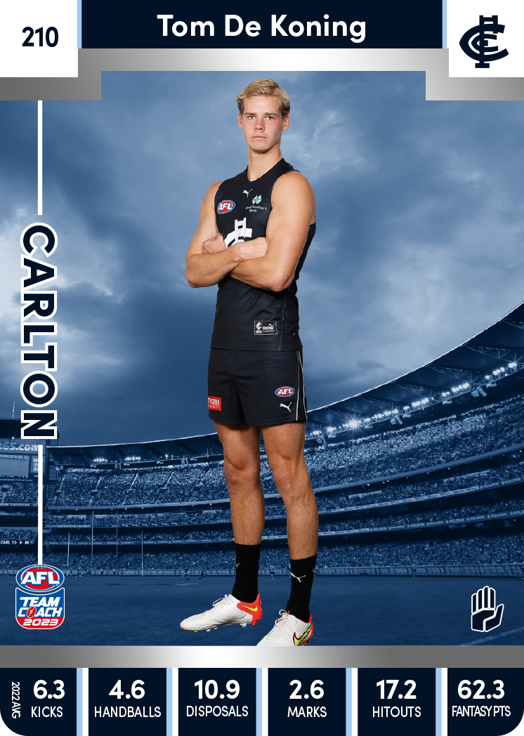 Tom De Koning, 210, Silver Parallel, 2023 Teamcoach AFL