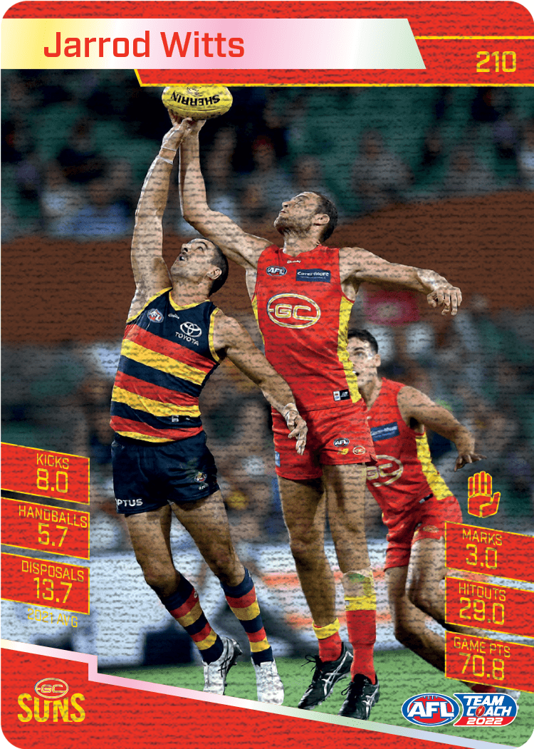 Jarrod Witts, Canvas, 2022 Teamcoach AFL