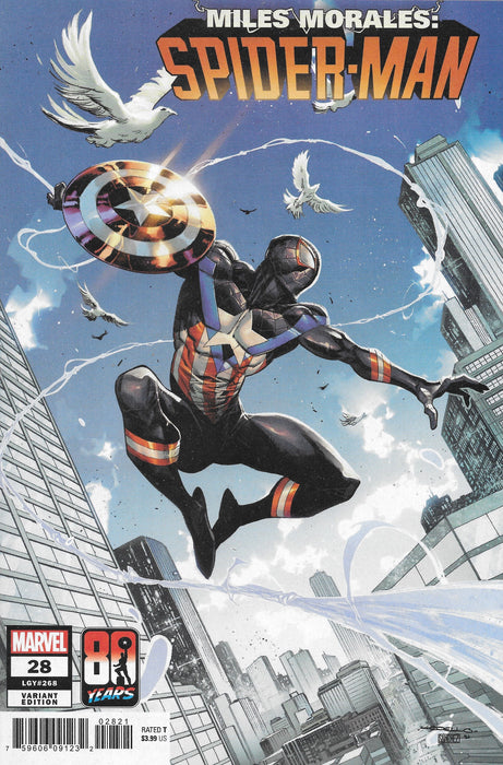 Miles Morales Spider-man, #28 Captain America 80 Years Variant Comic