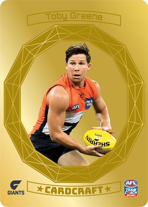 Toby Greene, GOLD Craft Card, 2021 Teamcoach AFL
