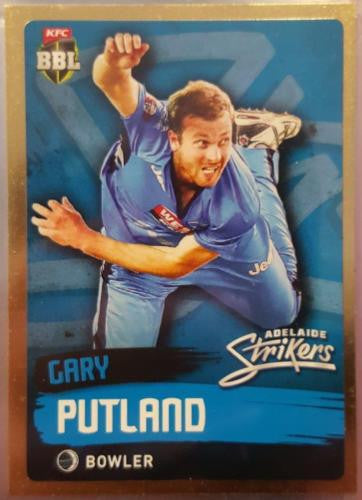 2015-16 Tap'n'play CA BBL 05 Cricket, Gold Parallel, Gary Putland, Strikers, #70