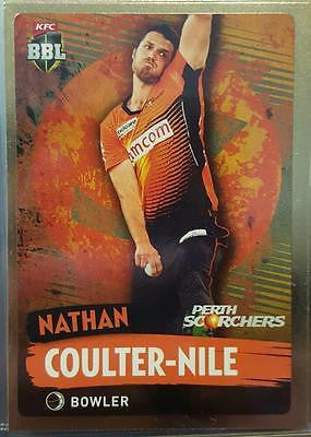 2015-16 Tap'n'play CA BBL 05 Cricket, Gold Parallel, Coulter-Nile, Scorchers, #139