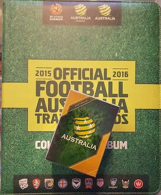 2015-16 Tap'n'play FFA A-League Soccer 200 card Set and Folder with Pages.