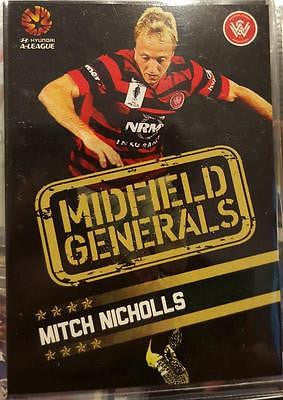 2015-16 Tap'n'play FFA A-League Soccer Midfield Generals, Mitch Nicholls # MG-12