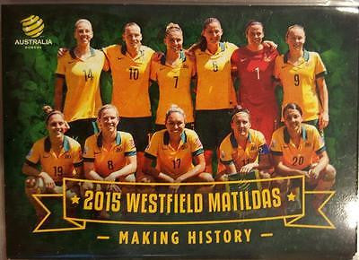 2015-16 Tap'n'play FFA A-League Soccer 2015 Westfield Matildas card, # MCC-01