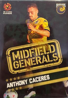 2015-16 Tap'n'play FFA A-League Soccer Midfield Generals, A Caceres, # MG-05