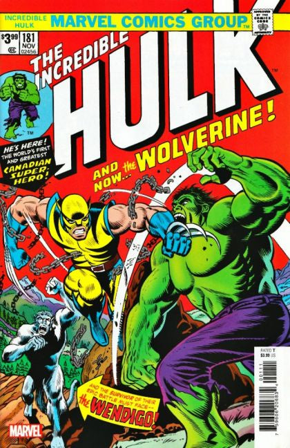 The Incredible Hulk, Vol. 1, #181 Facsimile Comic