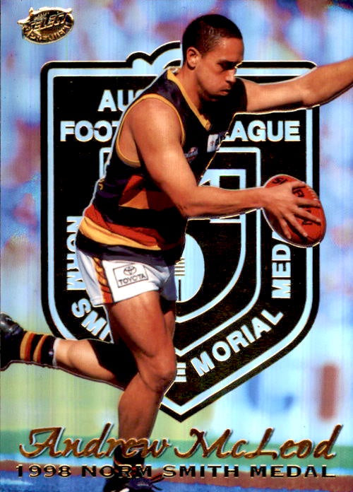 Andrew McLeod, Norm Smith Medallist card, 1999 Select Premiere AFL