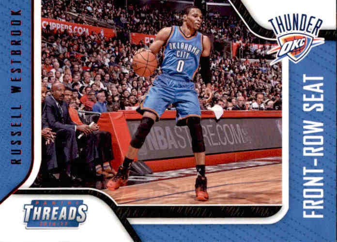 Russell Westbrook, Front-Row Seat, Red Foil, 2016-17 Panini Threads  Basketball NBA