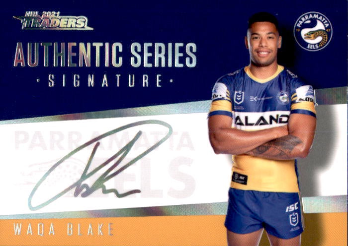 Waqa Blake, Authentic Series Signature, 2021 TLA Traders NRL