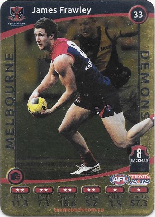 James Frawley, Gold, 2012 Teamcoach AFL