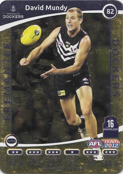 David Mundy, Gold, 2012 Teamcoach AFL
