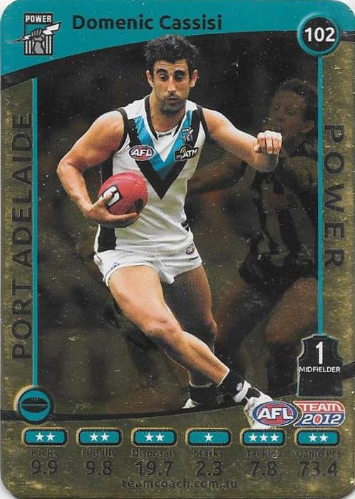 Domenic Cassisi, Gold, 2012 Teamcoach AFL