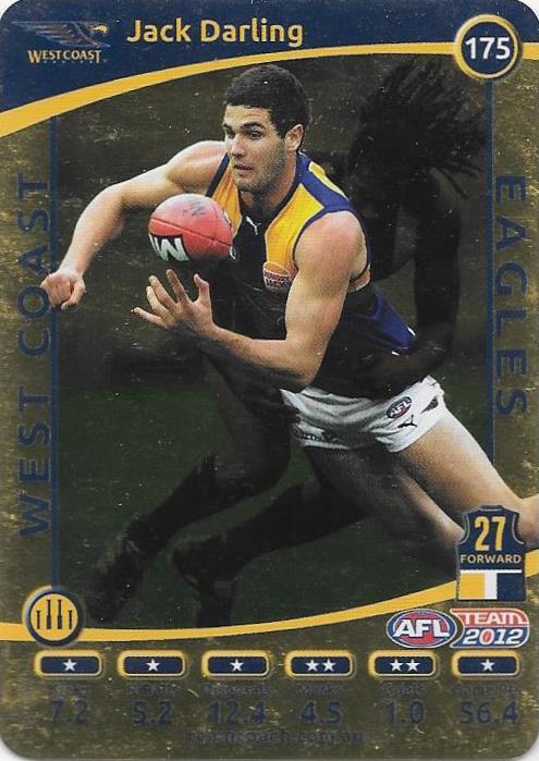Jack Darling, Gold, 2012 Teamcoach AFL