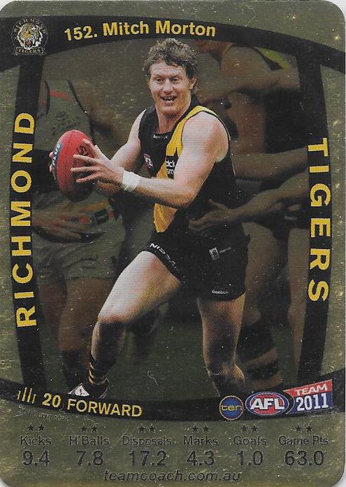 Mitch Morton, Gold, 2011 Teamcoach AFL
