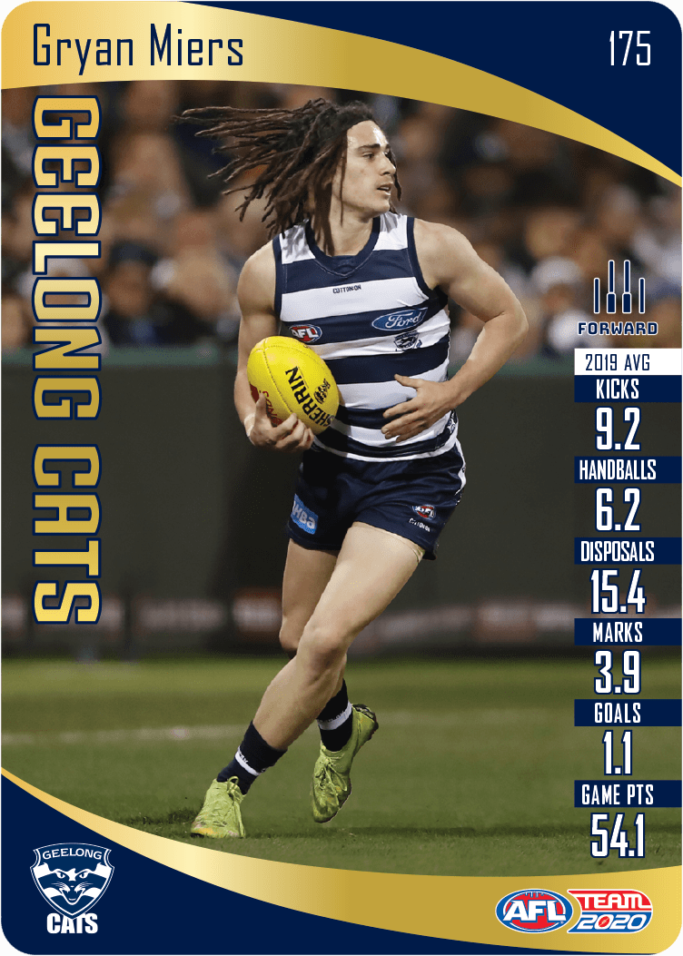 Gryan Miers, Gold, 2020 Teamcoach AFL