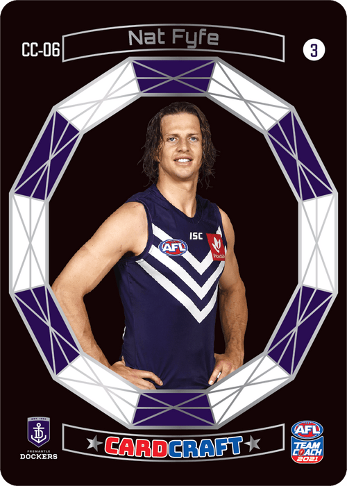 Nat Fyfe, #3, Craft Card, 2021 Teamcoach AFL