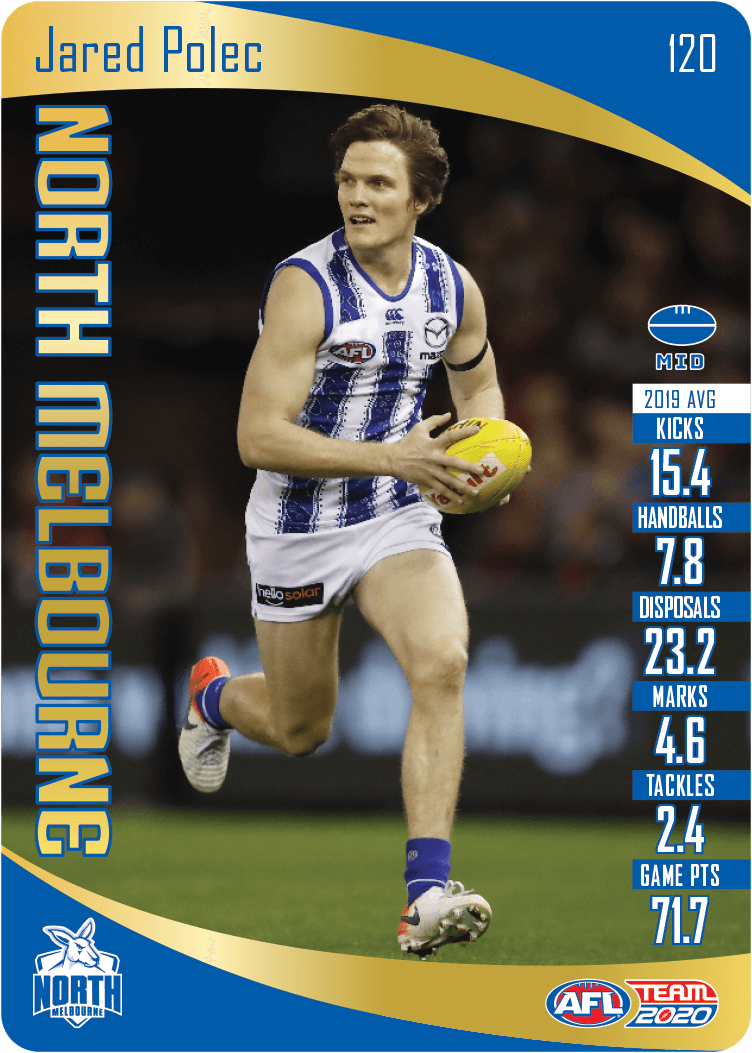 Jared Polec, Gold, 2020 Teamcoach AFL