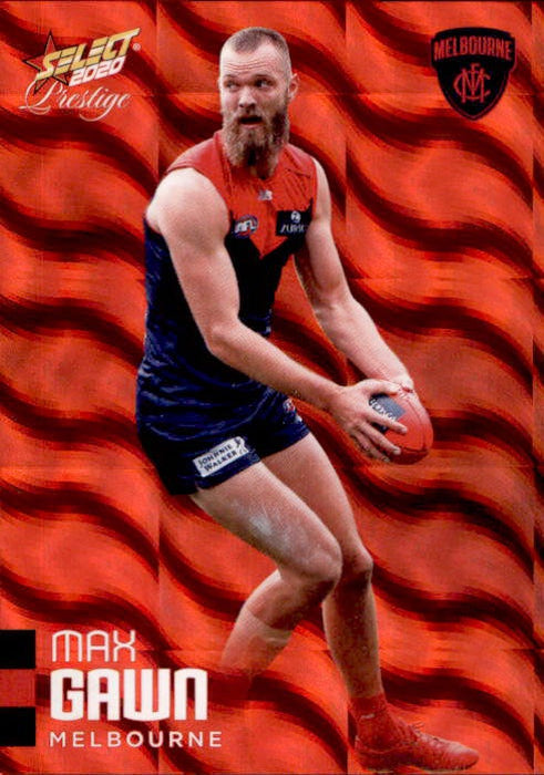 Max Gawn, Red Parallel, 2020 Select AFL PRESTIGE Footy Stars