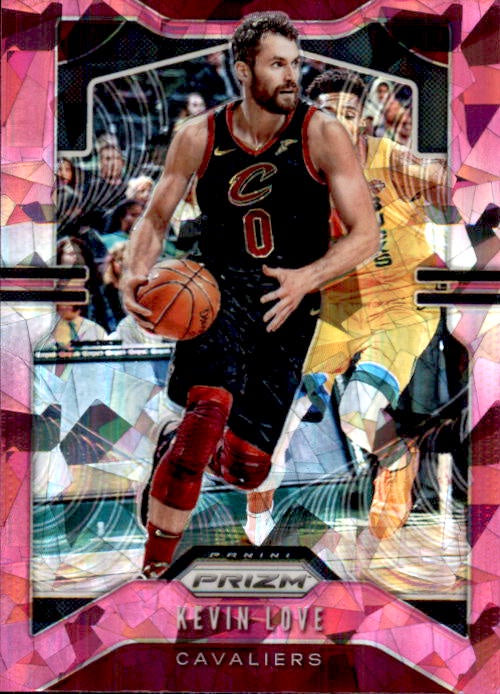 Kevin Love, Pink Cracked Ice, 2019-20 Prizm Basketball