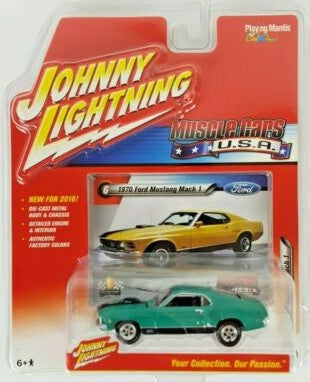 Johnny Lightning 1970 Ford Mustang Mach 1, 1:64 Scale Diecast Vehicle