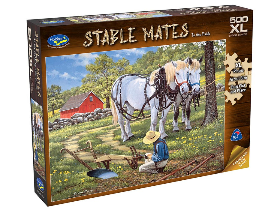STABLE MATES, To the Fields, 500XL Piece Jigsaw Puzzle