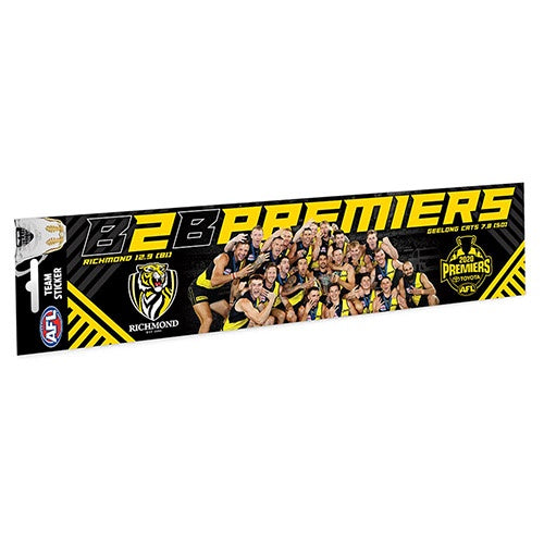 Back to Back Richmond Tigers 2020 AFL Premiers Team Bumper Sticker