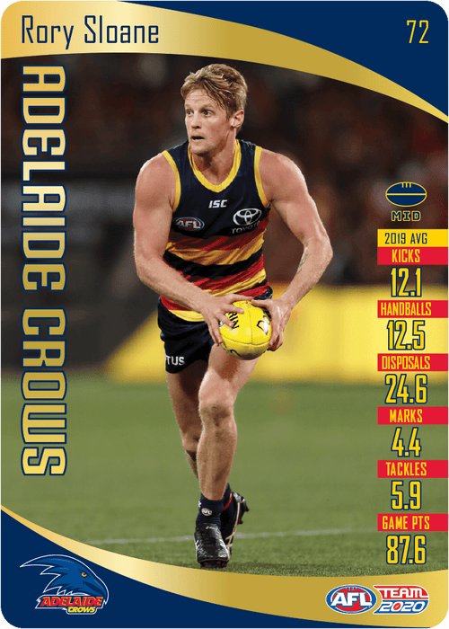 Rory Sloane, Gold, 2020 Teamcoach AFL