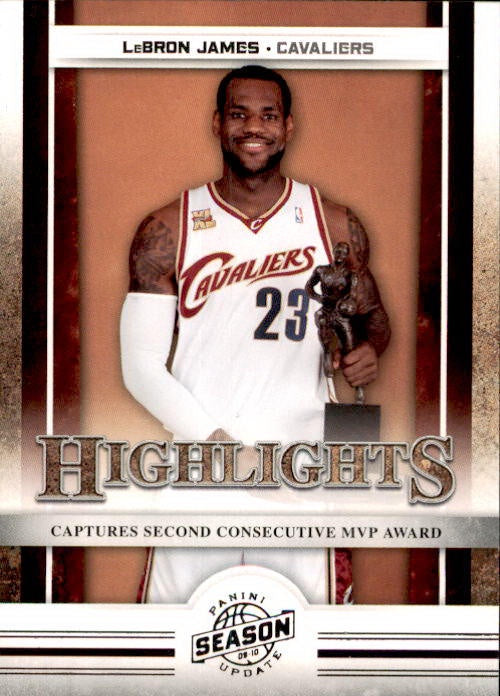 Lebron James, Highlights, 2009-10 Panini Season Update NBA Basketball