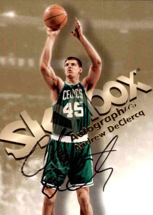 Andrew DeClercq, Autographics, 1998-99 Skybox Basketball NBA