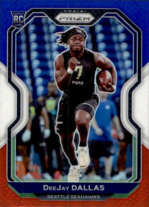 DeeJay Dallas, RC, Red White Blue Prizm, 2020 Panini Prizm Football NFL
