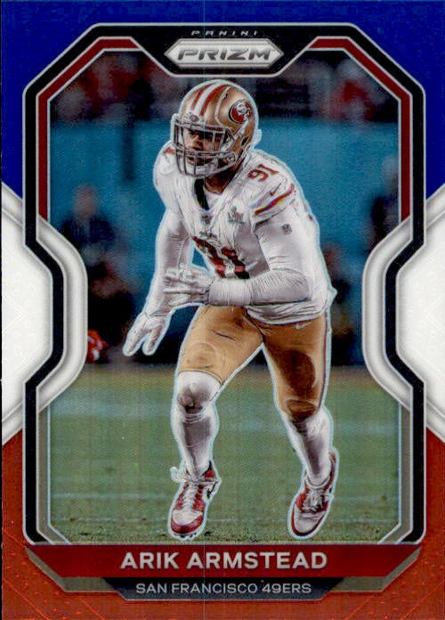 Arik Armstead, Red White Blue Prizm, 2020 Panini Prizm Football NFL