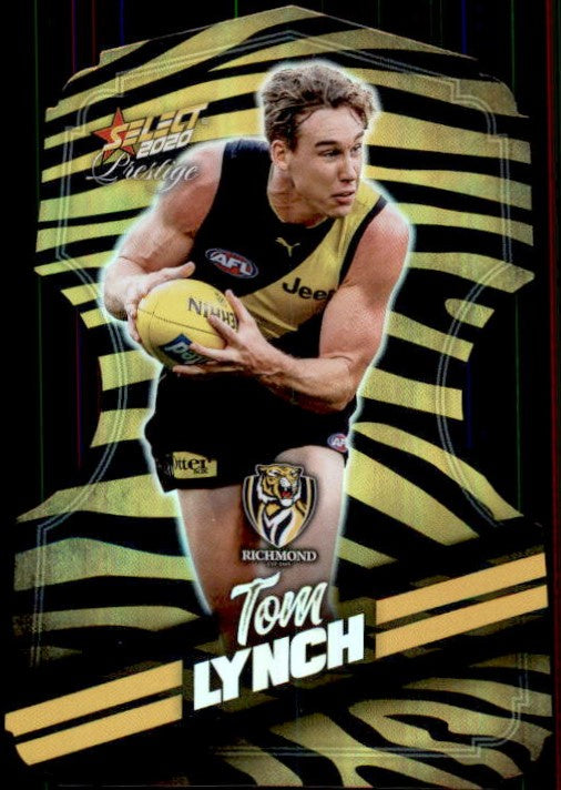 Tom Lynch, Zebra Diecut, 2020 Select AFL PRESTIGE Footy Stars