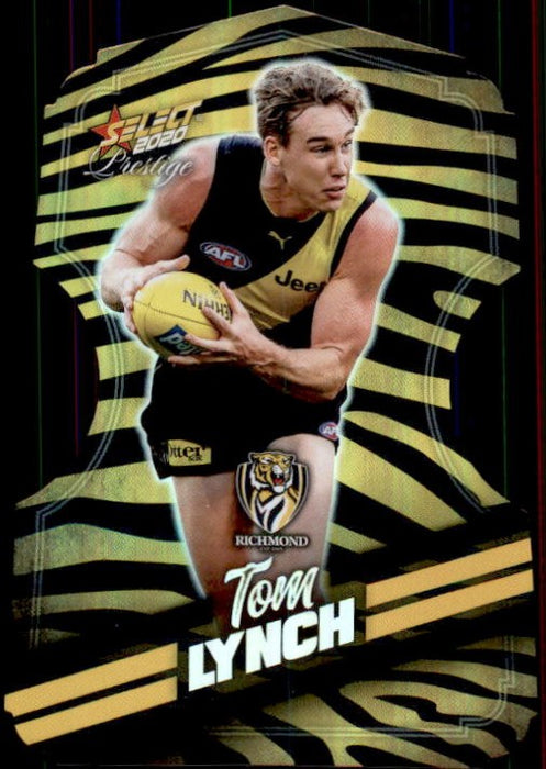 Tom Lynch, Zebra Diecut, 2020 Select AFL PRESTIGE Footy Stars