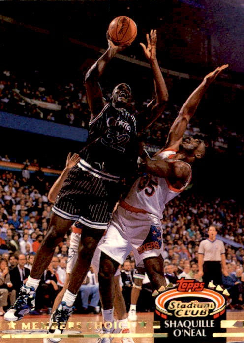 Shaquille O'Neal, RC, Members Choice, 1992-03 Topps Stadium Club Basketball NBA