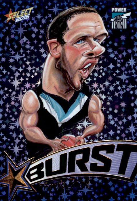 Travis Boak, Blue Starburst Caricatures, 2016 Select AFL Stars