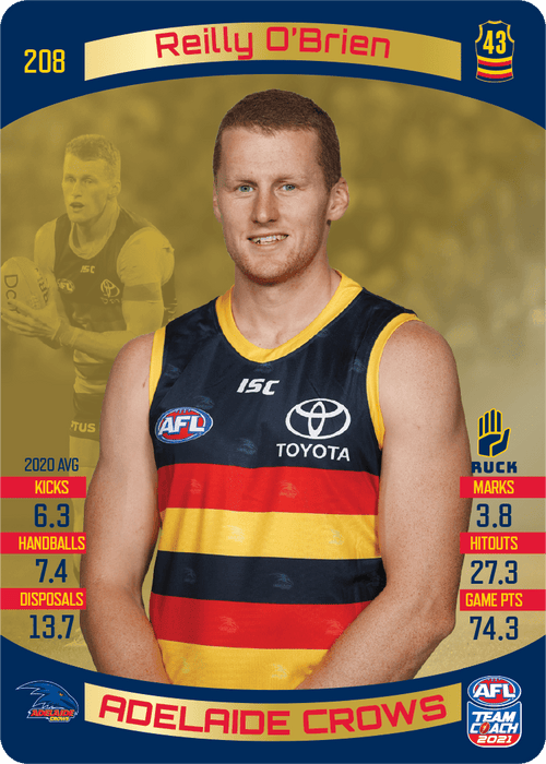 Reilly O'Brien, Gold, 2021 Teamcoach AFL