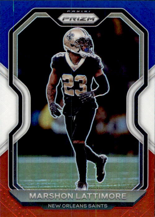 Marshon Lattimore, Red White Blue Prizm, 2020 Panini Prizm Football NFL