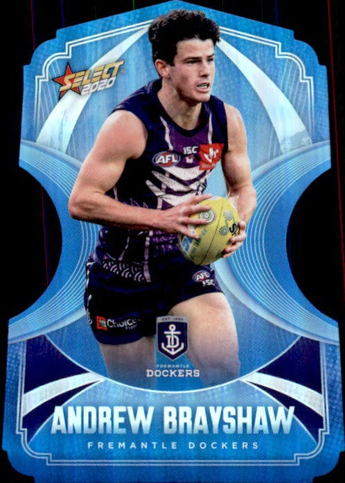 Andrew Brayshaw, Ice Blue Diecuts, 2020 Select AFL Footy Stars