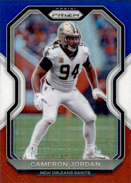 Cameron Jordan, Red White Blue Prizm, 2020 Panini Prizm Football NFL