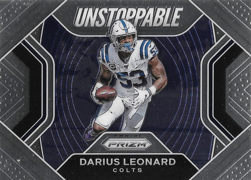 Darius Leonard, Unstoppable, 2020 Panini Prizm Football NFL